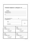 Ordin de deplasare (Delegatie) A5 